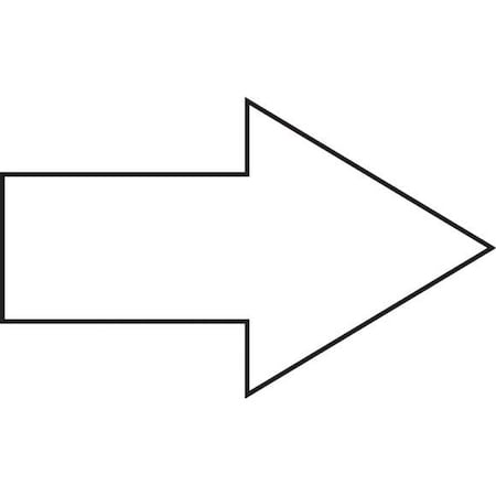 Accuform MAGNETIC SHAPES  ARROWS 1 12 X 2 12 MRB417MGWT MRB417MGWT